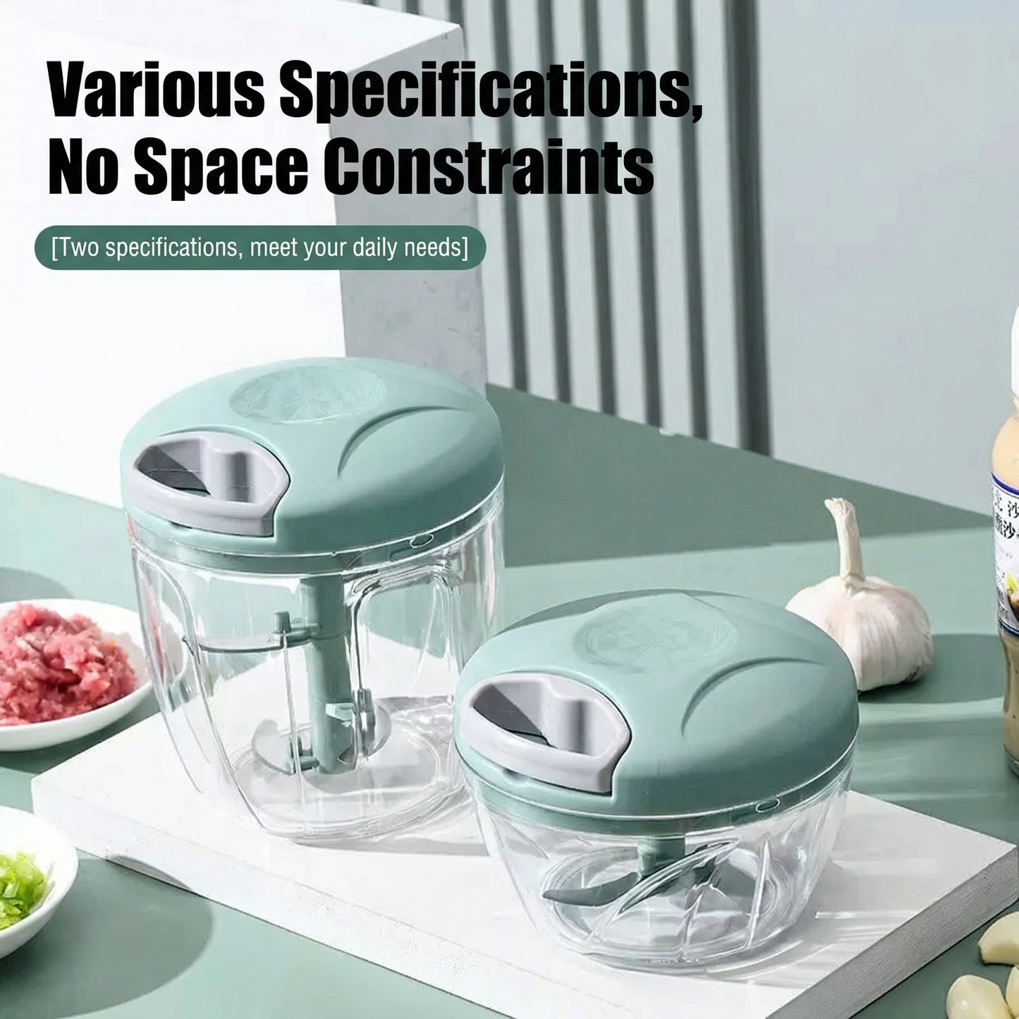 DailyWow™ Pro Manual Food Chopper - 3-Second Magic Prep