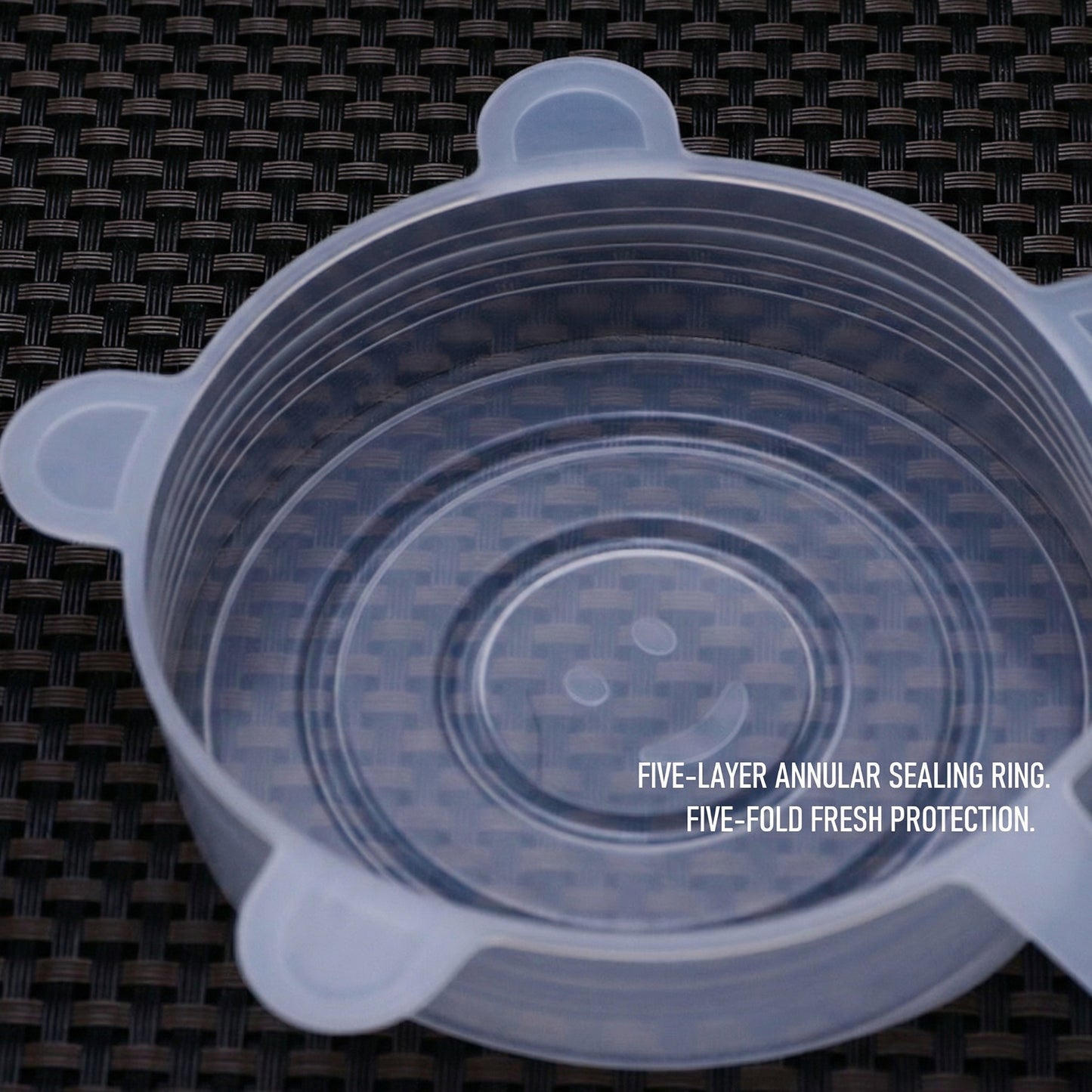 DailyWow™ Universal Silicone Stretch Lids - Leak-Proof & Reusable (Set of 6)