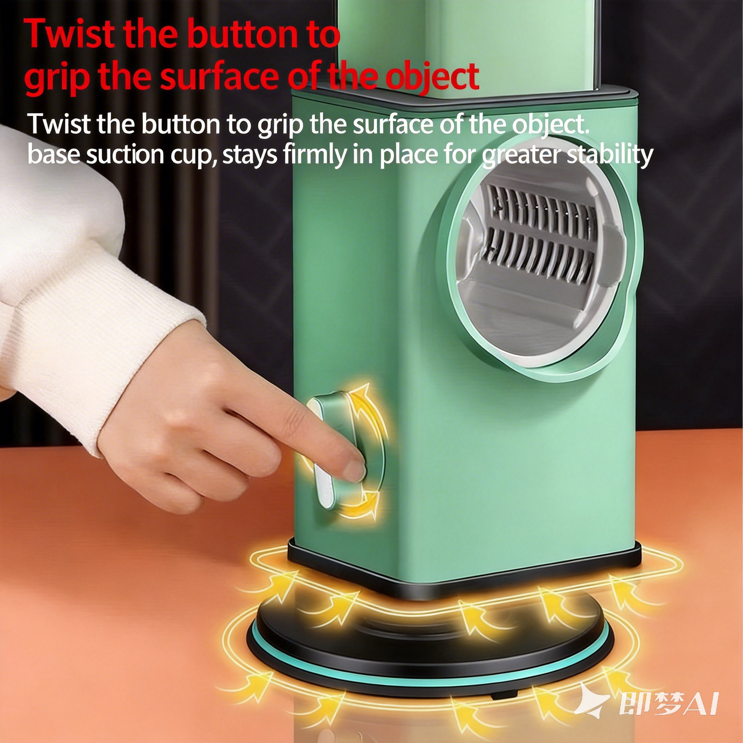 DailyWow™ 3-in-1 Professional Rotary Cheese Grater & Vegetable Slicer